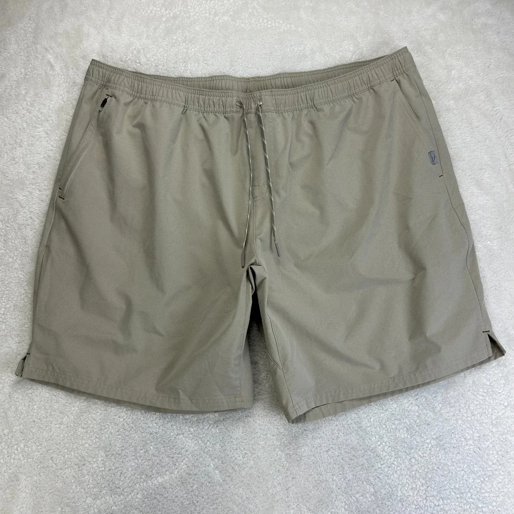 L.L.Bean Multisport Shorts XXXL Mens Sage Green Stretch Comfort Performance
